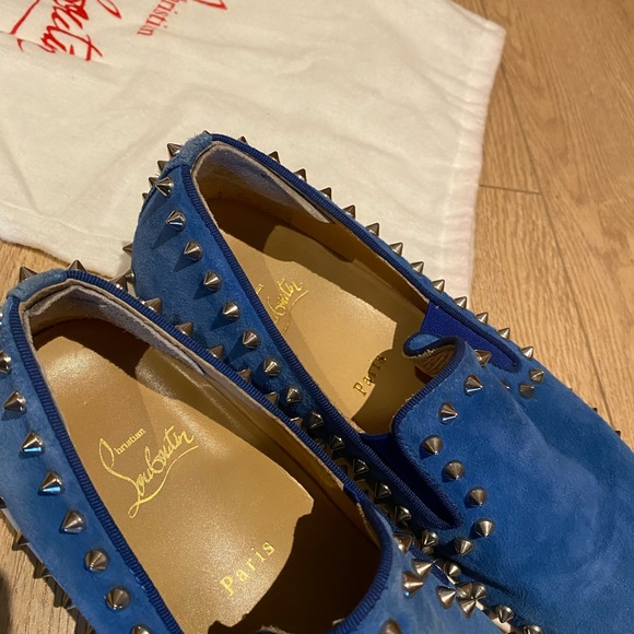Christian louboutin spikes suede slip-on. Size 39 - Picture 4 of 4